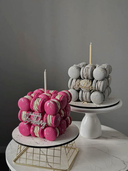Macaron Cube Cake  27 mix