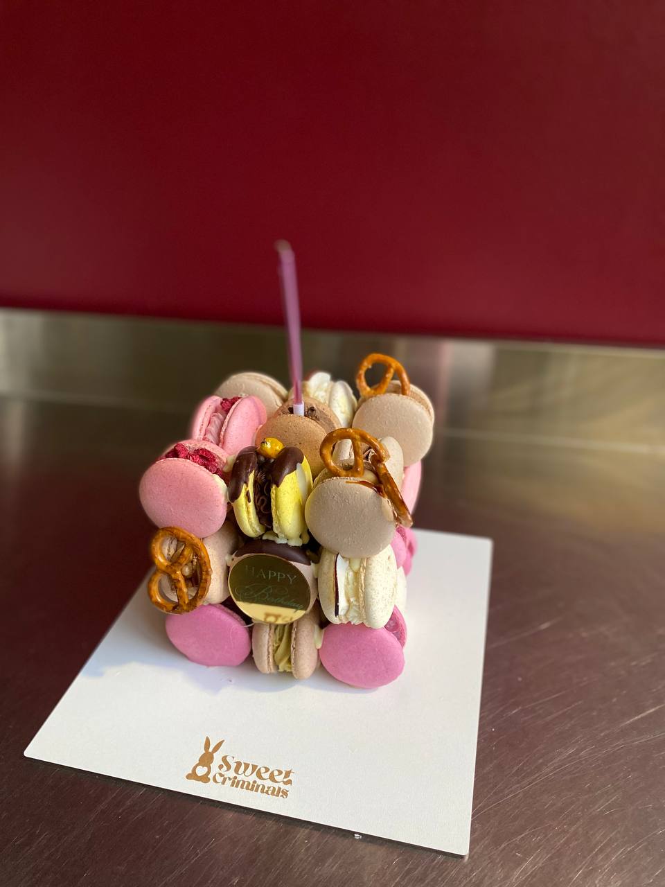 Macaron Cube Cake  27 mix